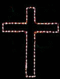Jesus on the Cross Lighted Display