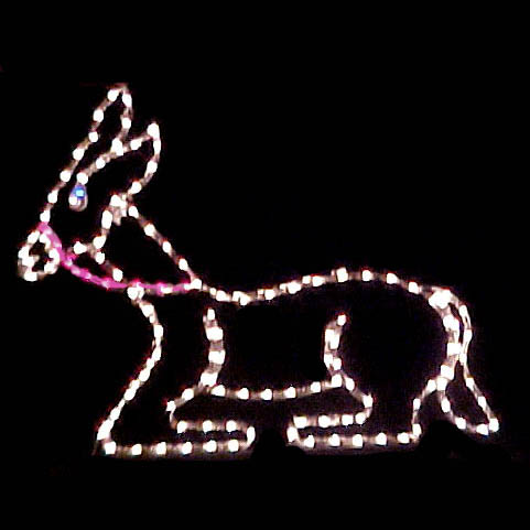 Donkey Lighted for yards and Nativities