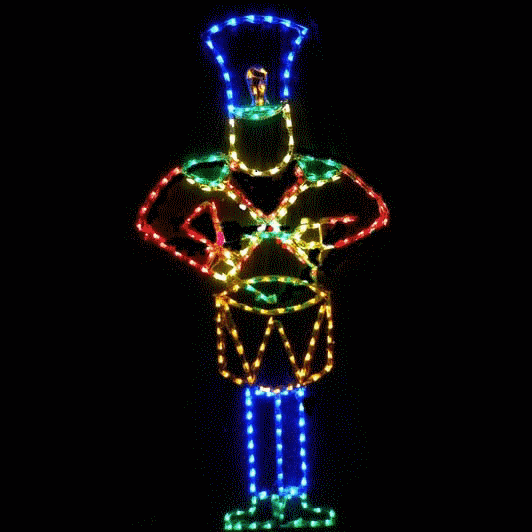 Patriotic Drumming Soldier for Yards LED