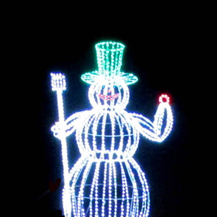 Outdoor 3D LED Snowman