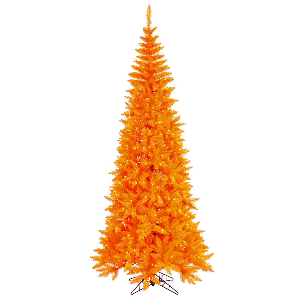 Orange 7.5 Prelit Christmas Tree
