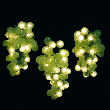 3 Green Grape Light Clusters