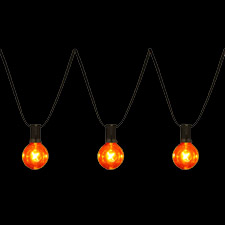 Halloween G40 Amber Globe Light string