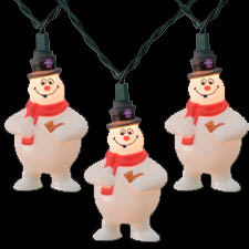 Frosty teh Snowman Novelty Light set