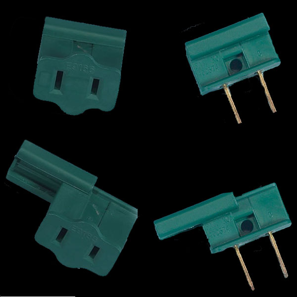 Male Female SPT1 Green Plug Ends