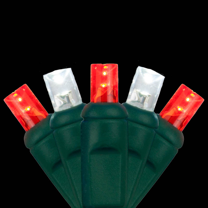Christmas LED Red and White Lights
