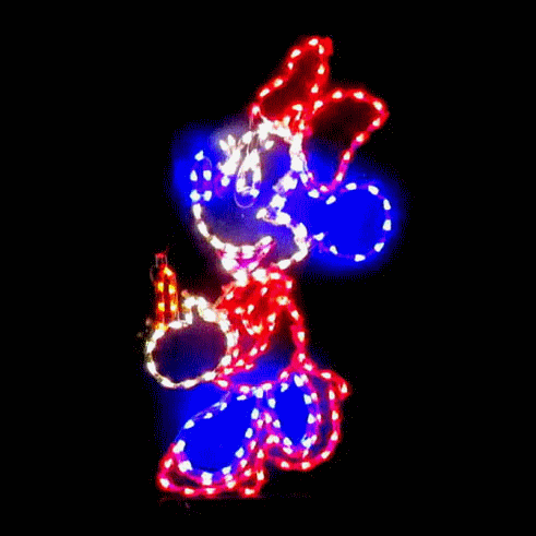 Lighted outdoor Moma Mouse Chrsitmas Decoration