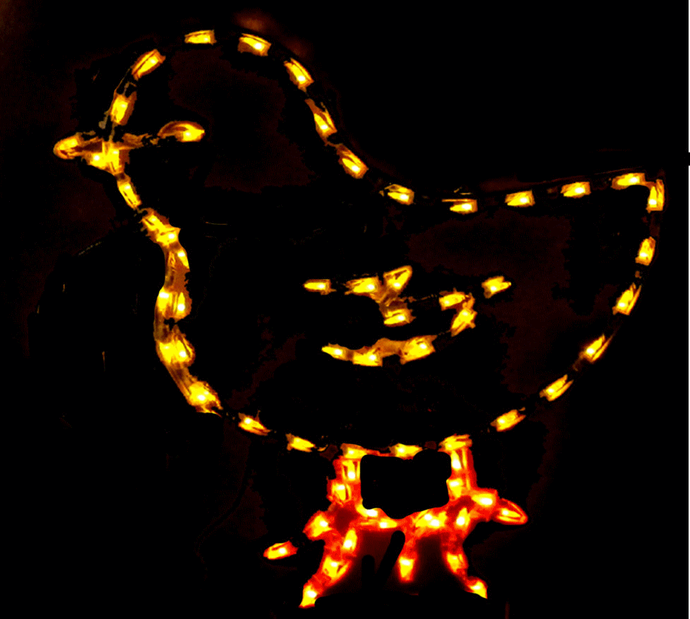 Outdoor Animated LED Chick display