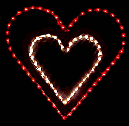 Outdoor LED Valentine heart