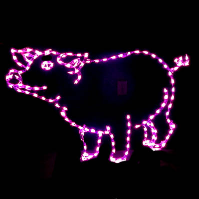 Christmas Farm decorations LED Pig