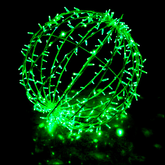 Giant Green LED Sphere