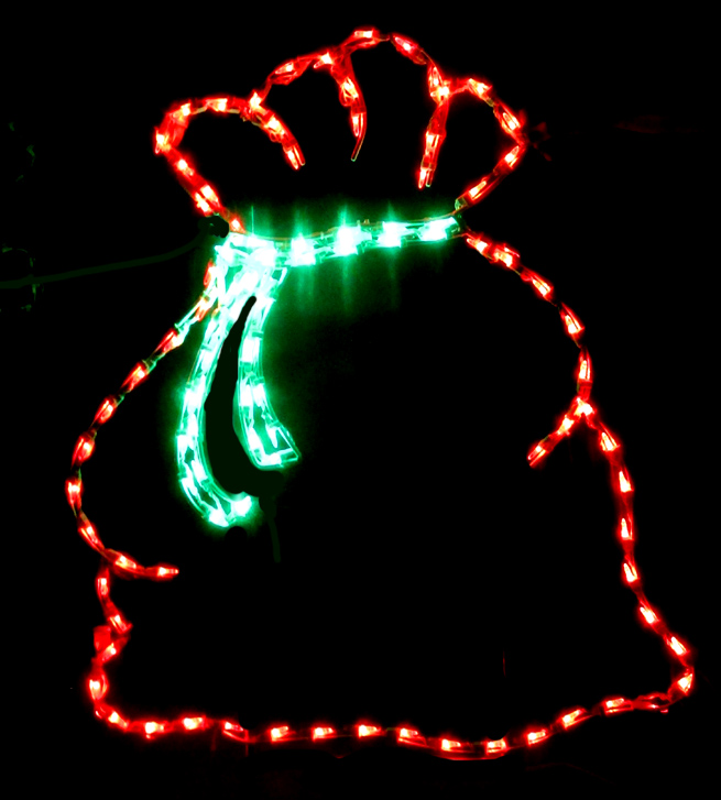 Toy Bag of Santa's LED Decoration