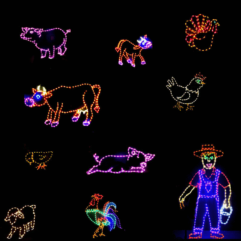 Outdoor LED Farm Animals
