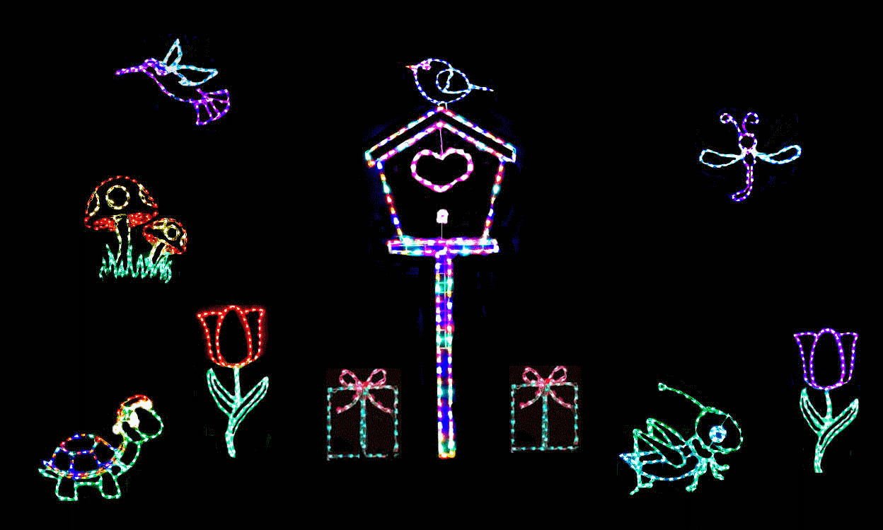 Spring LED Christmas Scene