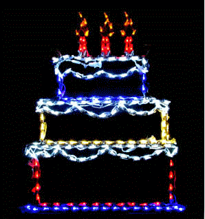 Birthday Cake LED Display