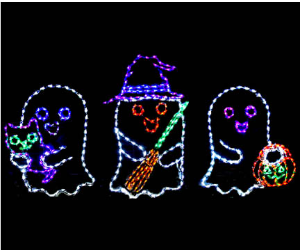 LED Ghosts for Halloween